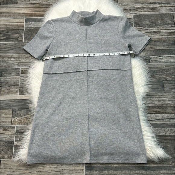 Zara Gray Short Sleeve Sweater Dress - Picture 7 of 10